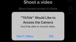 how to allow camera access on tiktok iphone & ipad 2021