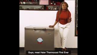 "The New Haier Thermocool Inverter Freezer takes care of the "What Ifs"; says @Miss_techy.