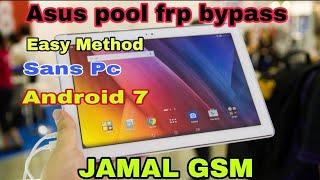 bypass frp Asus Zenpad pool android 7 says Pc/bypass Google Account P00C android 7 sans Pc 2023