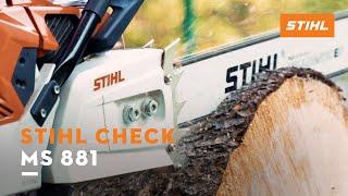 STIHL Check: Die stärkste Serien-Motorsäge der Welt - MS 881