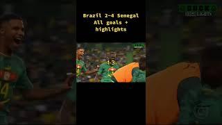 Sadio Mane is A Destroyer|| Brazil 2-4 Senegal|| #brazil #football #viral #senegal #trendingshorts