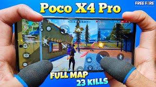 poco x4 pro 5g phone free fire Handcam gameplay full map ranked Gameplay 23 kills full rush gameplay