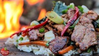 The Ultimate Stir-Fry - Cooking in the Forest - ASMR