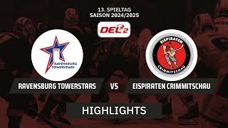 DEL2: Ravensburg Towerstars vs. Eispiraten Crimmitschau | Highlights - 13.Spieltag | SDTV Eishockey