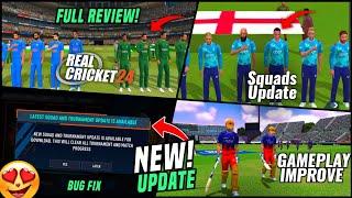 Real Cricket 24 New Update  Full Review & Gameplay  +OTA Squads & Tournament Update!