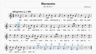 Marmotte (Beethoven) | ABRSM & RCM Grade 1 | List B & List A | 80 bpm | Sing-Along