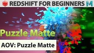 Redshift For Beginners - AOV - Puzzle Matte