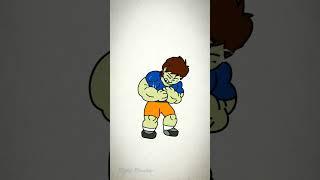 Hulk Transformation Animation Just made it with Three Moves - Flipaclip #shorts