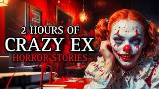 20 TRUE Sinister Crazy Ex Horror Stories MEGA COLLECTION 2 | (#scarystories) Ambient Fireplace