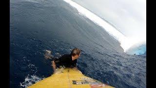 Watch: Monster Cloudbreak Swell from the Paddle Perspective