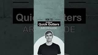 How to: Archicad Quick gutters