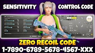 BGMI BEST SENSITIVITY SETTINGS | BGMI SENSITIVITY CODE TODAY | BGMI ZERO RECOIL SENSITIVITY CODE.