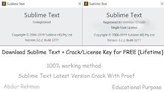 How To Download And Crack Sublime Text 3 + Crack/License Code for FREE [Lifetime]