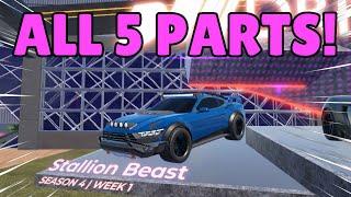 5 PARTS Locations In Drive World Stallion Beast Weekly Quests!! (Season 4 Week 1)