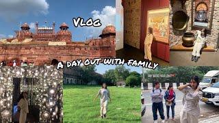 Vlog : spend a day with me and my family | red fort tour |lalkila (red fort)delhi | slice of my life