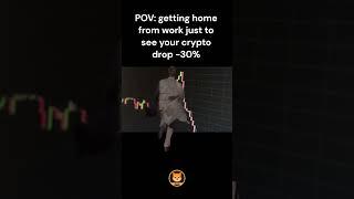 Getting home from work just to see your crypto drop  -30%