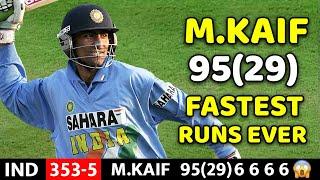  M. KAIF MASSIVE BATTING 95 RUNS VS SA | IND VS SA 2ND MATCH 2003 | MOST SHOCKING BATTING BY KAIF