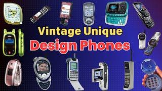 Vintage Unique design phones ️ #vintage #mobile #retro #retrotech90s