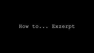 How to... Exzerpt (Institut für kath. Theologie, RWTH Aachen)