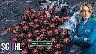 Scarlett vs. MASS CARRIERS - Starcraft 2