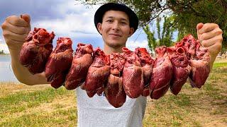 Cooking Lamb Hearts || Traditional Nomad Food || How To Cook A Heart?