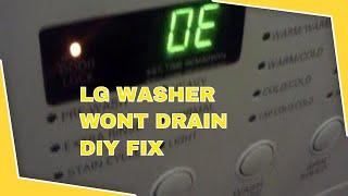 LG WASHER DOESN’T DRAIN - EASY FIX - DIY AND SAVE $$$ 