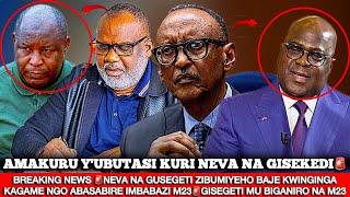 BREAKING NEWSNEVA NA GISEGETI ZIBUMIYEHOKWINGINGA HE. KAGAME NGO ABASABIRE IMBABAZI M23IBIGANIRO