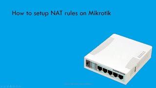 How to Mikrotik   NAT