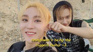 seungkwan being whipped for his moon junhui (ft. woozi)