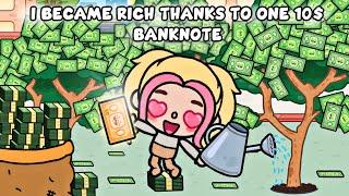 I Became Rich Thanks To One 10 Dollar Bill  | Sad Story | Toca Life Story / Toca Boca