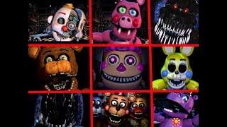 Fnaf all jumpscare 1,2,3,4,5,6,7 ultimate custom night