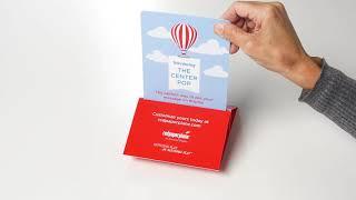 Red Paper Plane Pop up Mailers