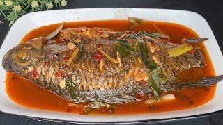 Boiled fish in soy sauce, the seasoning is simple, the fish is delicious and goes well with rice