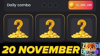 Zen coin daily combo 20 November | Zen coin today combo cards 20 November | Zen coin airdrop