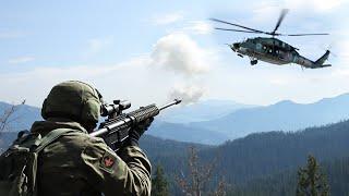 Ukrainian heavy-caliber sniper rifle destroys Russian MI-8 helicopter