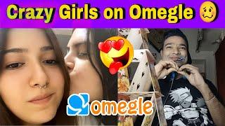Omegle I found two crazy girls in midnight try to kiss in Omegle  #omegle