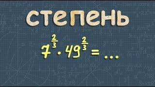 СТЕПЕНИ с рациональным показателям СТЕПЕНИ с действительным показателям