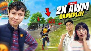 39 Kills 2x Awm Unbelievable Gameplay with Sooneeta & Ug Ayush Bhai  Tonde Gamer - Free Fire Max