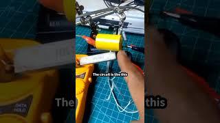 A used LED from a 49" Sony TV is powered on without an LED driver, only using this circuit.
