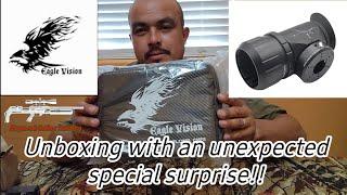 Unboxing my new eaglevision scope cam mount with an unexpected surprise!!