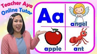 Learn the alphabet | ABC lesson for kids | Teacher Aya Online Tutor