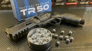 Umarex Airgun TR 50 T4E Tactical Revolver cal. 50 quick review and testing