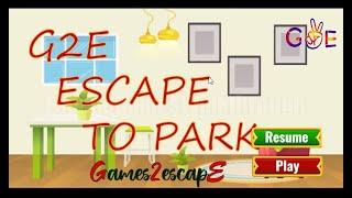 G2E Escape To Park Walkthrough [Games2Escape]