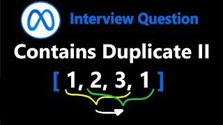 Contains Duplicate II - Leetcode 219 - Python