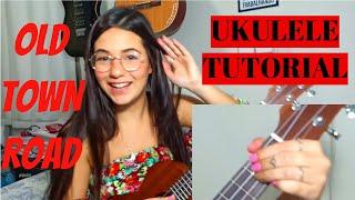 UKULELE TUTORIAL | Como tocar OLD TOWN ROAD - Lil Nas X feat. Billy Ray Cyrus! || por Fernanda Gomes