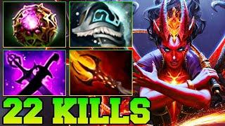 22 Kills QOP Dota 2 Mid - Best Queen Of Pain Dota 2 Pro Gameplay Guide Build 7.36