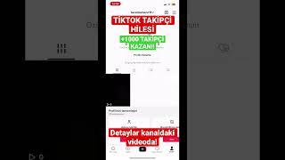 Tiktok Takipçi Hilesi Nasıl Yapılır 2024 Hemen izle 1000 takipçi kazan!