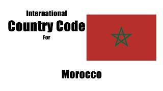 What is the two-letter country code for Morocco?  Morocco  Country Code Telephone Area Codes