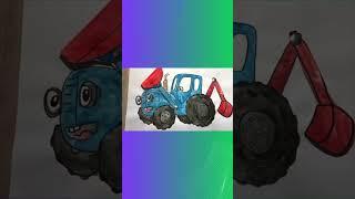 Truck & Tractor! Blue Tractor and Dump Truck Are Moving #shorts #bluetractor #tractorgamesforkids