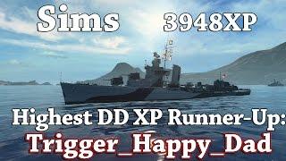 WoWS: Sims - Trigger_Happy_Dad - Runner-Up: Highest DD XP